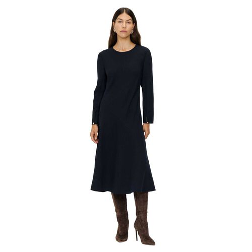 Veronika Maine Double Weave Bias Midi Dress